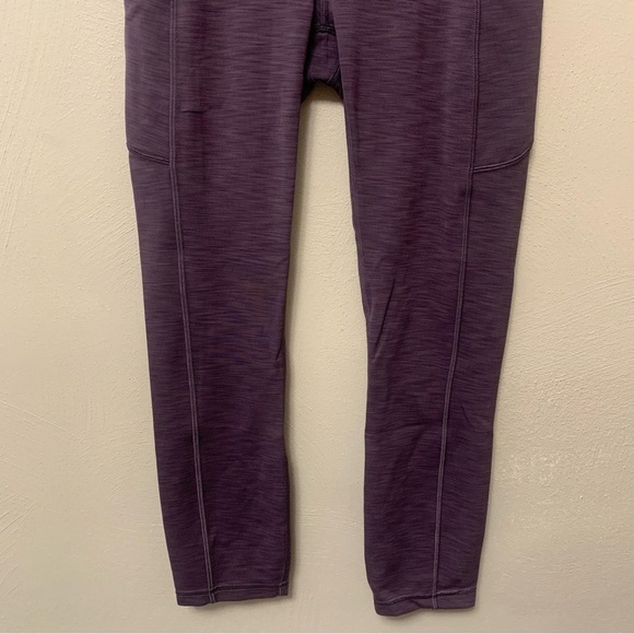 Lululemon Invigorate High-Rise Crop 23" in Heathered Black Currant Purple Size 4 - Picture 14 of 14